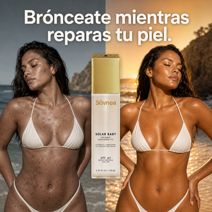 Sövnea Aceite Bronceador - Repara Tu Piel Mientras Se Broncea