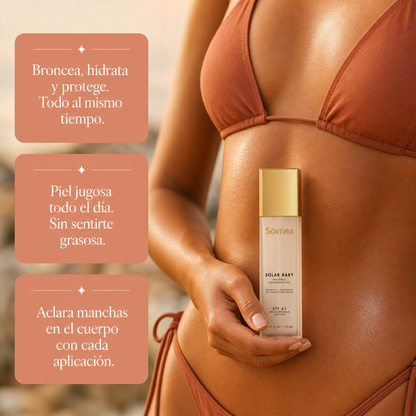 Sövnea Aceite Bronceador - Repara Tu Piel Mientras Se Broncea
